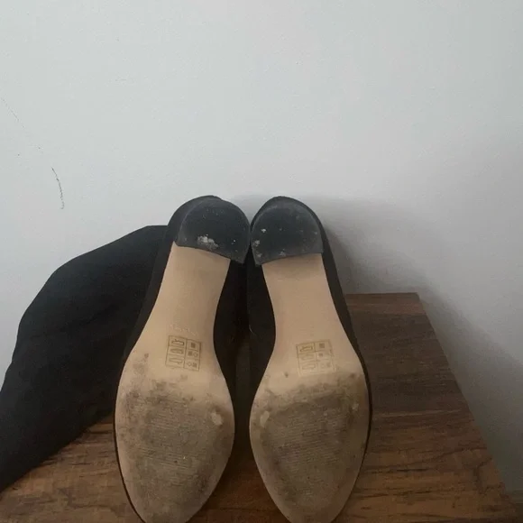 Aldo Sleek Black Over-the-Knee Boots - Picture 7 of 15